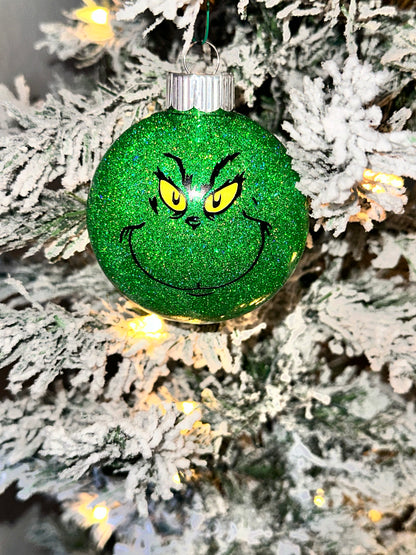 Grinch Face Ornament