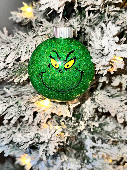 Grinch Face Ornament